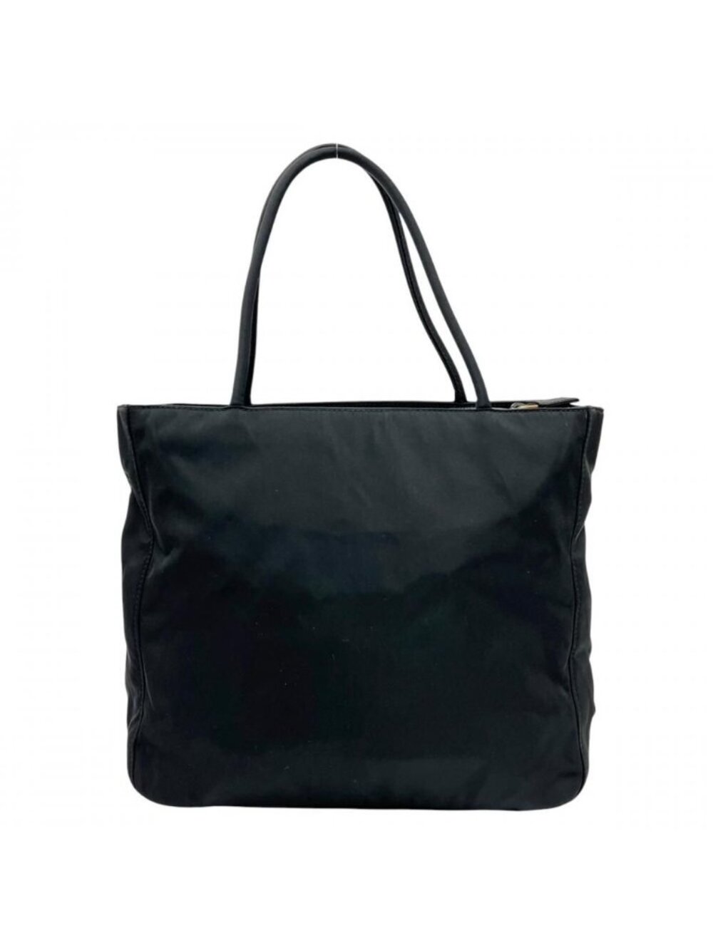 Prada Tote Bag Tessuto Triangle Logo Nylon Black Silver